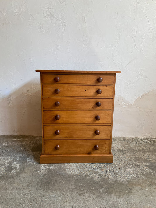 Antique Pine English Nest of Drawers c. 1900