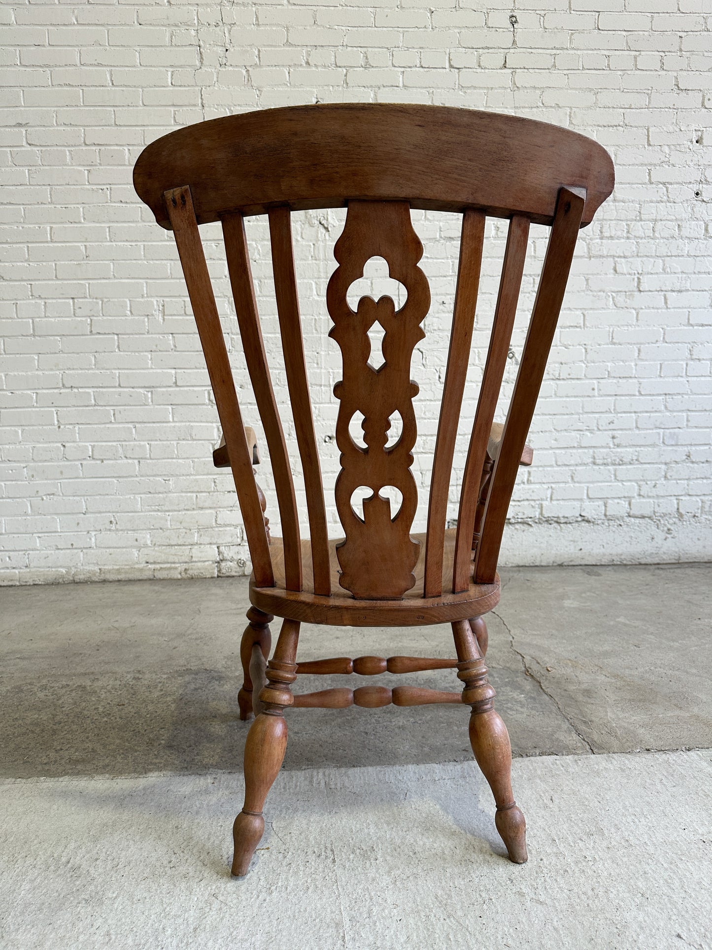 Antique English Grandfather Chair c. 1870