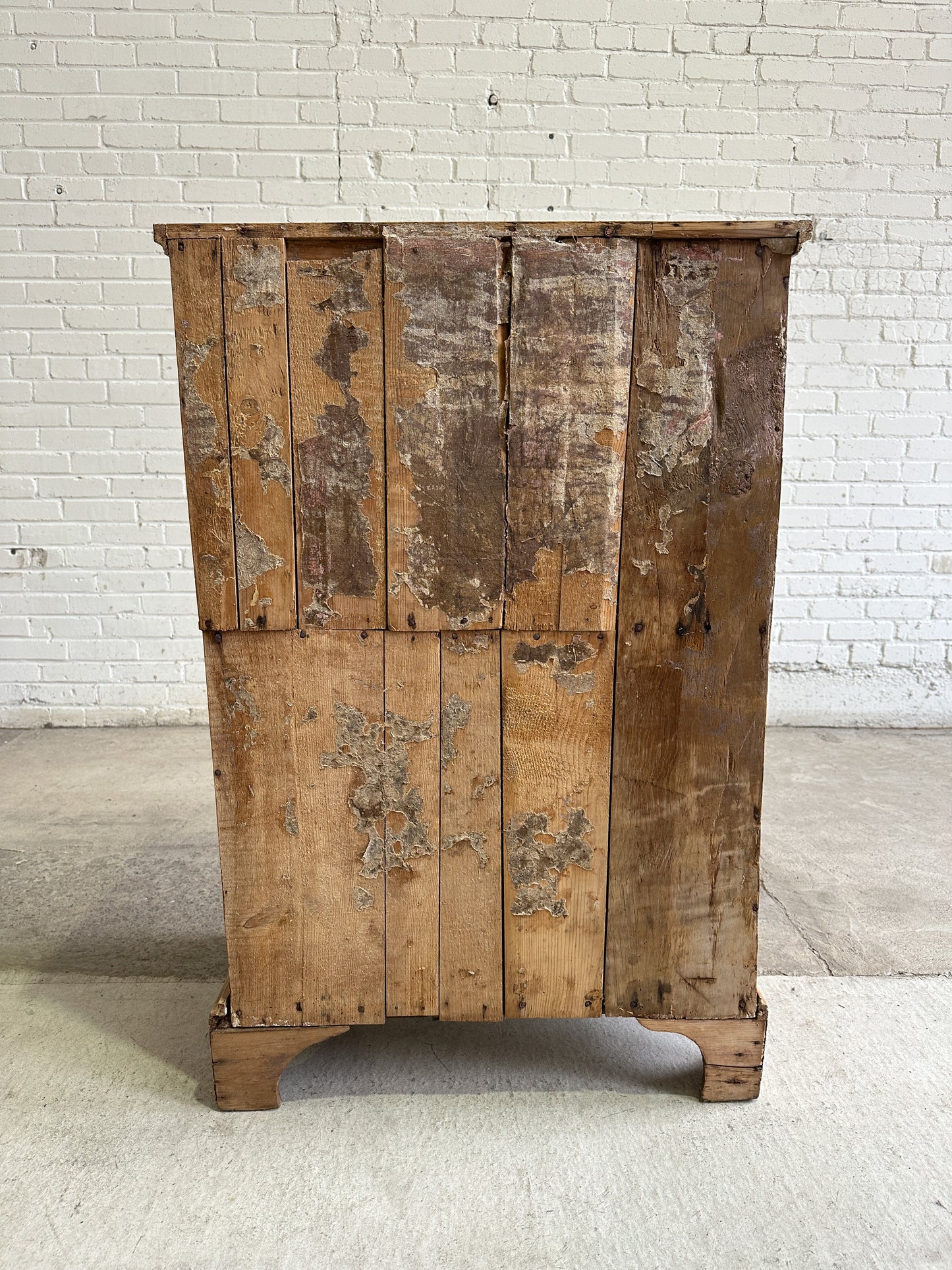 Antique English Pine Single Drawer Cupboard c. 1860