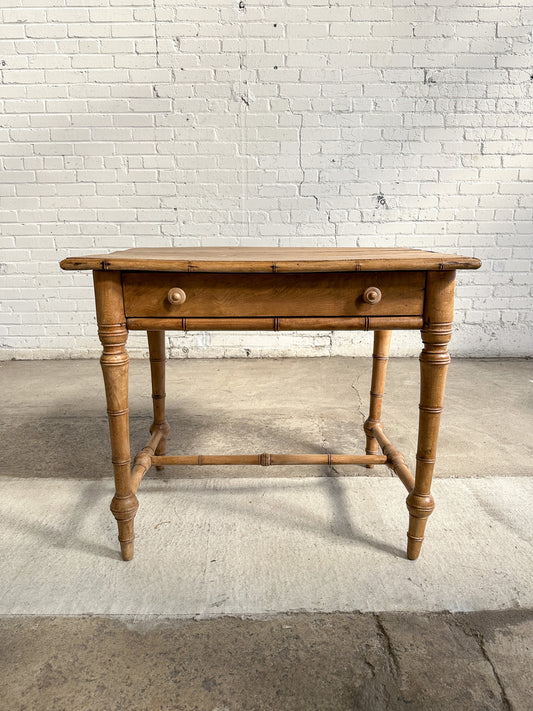 Antique French Faux Bamboo Table c. 1880