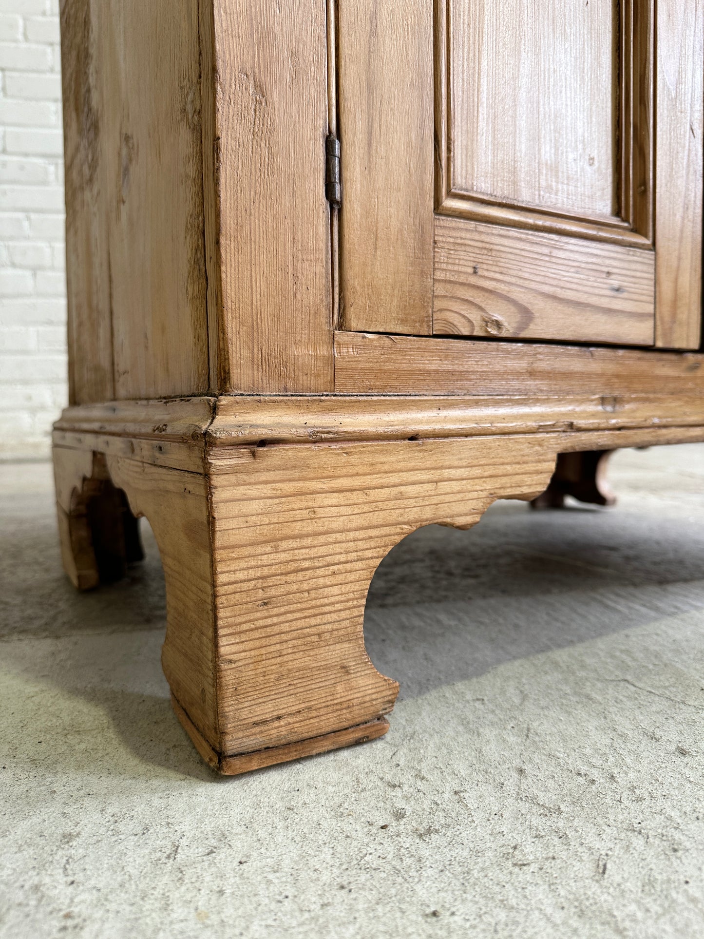 Antique English Pine Single Drawer Cupboard c. 1860