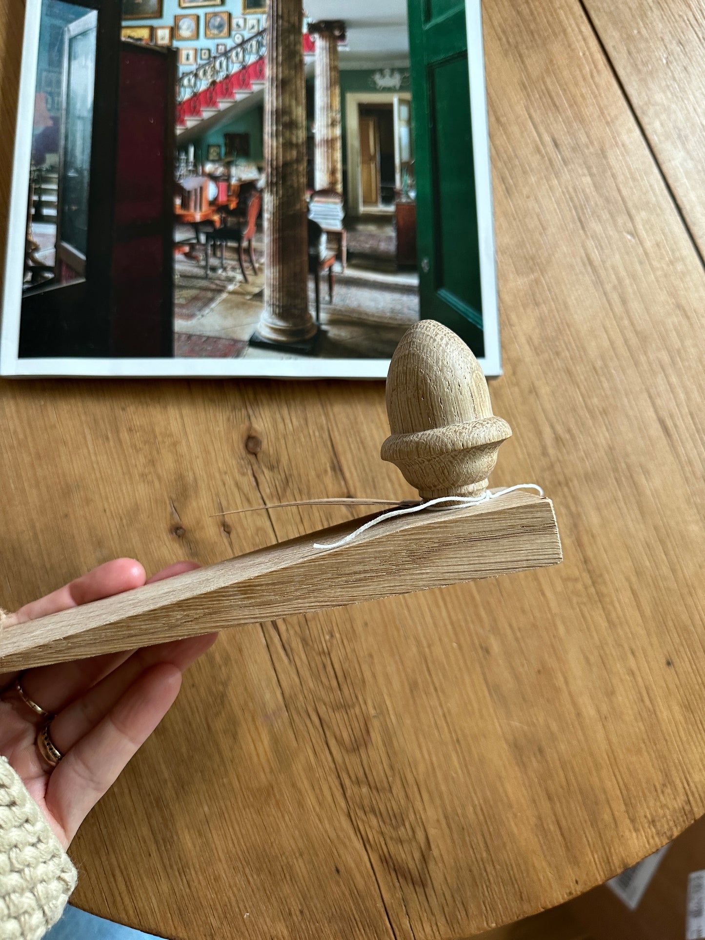 Acorn Oak Wedge Door Stoppers