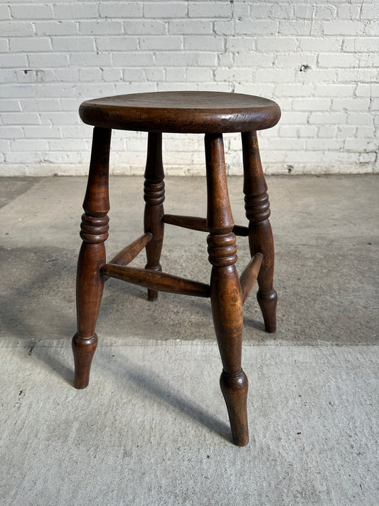 An English Elm Stool c. 1890