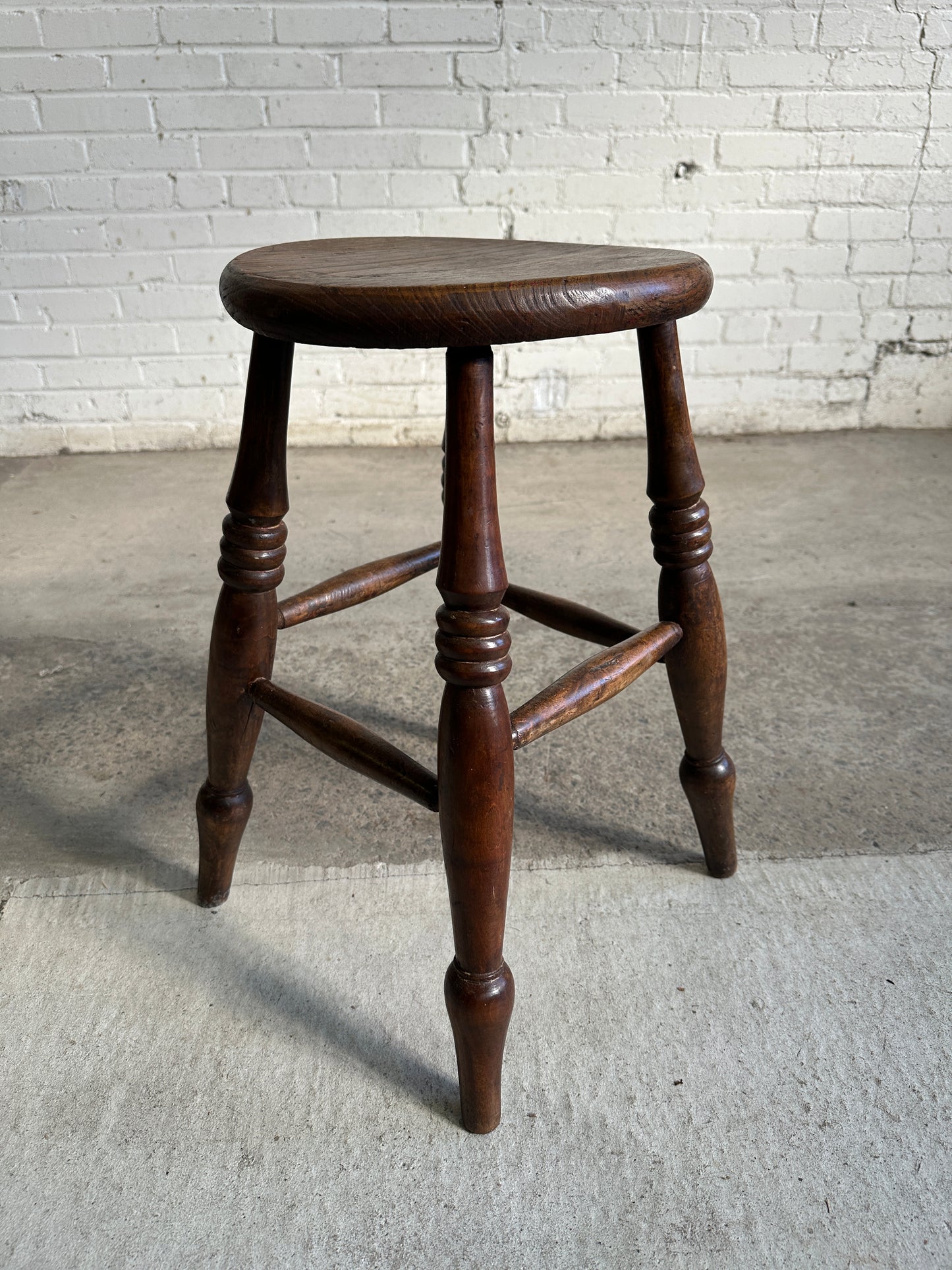 An English Elm Stool c. 1890