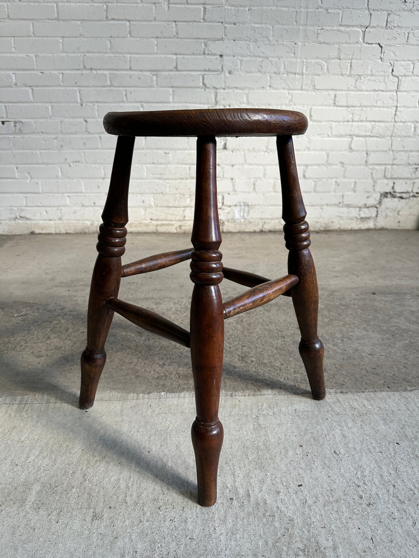 An English Elm Stool c. 1890