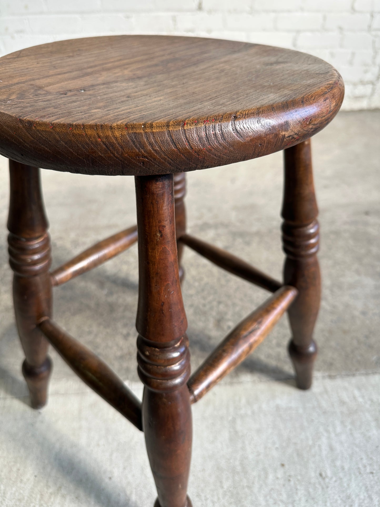 An English Elm Stool c. 1890