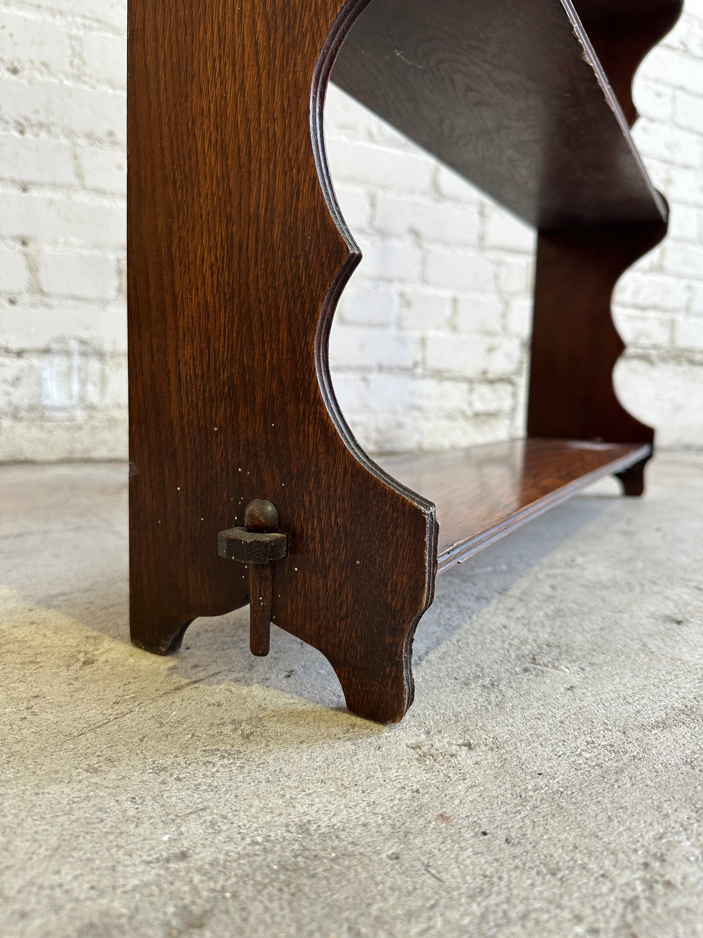 Antique English Oak Shelf c. 1900