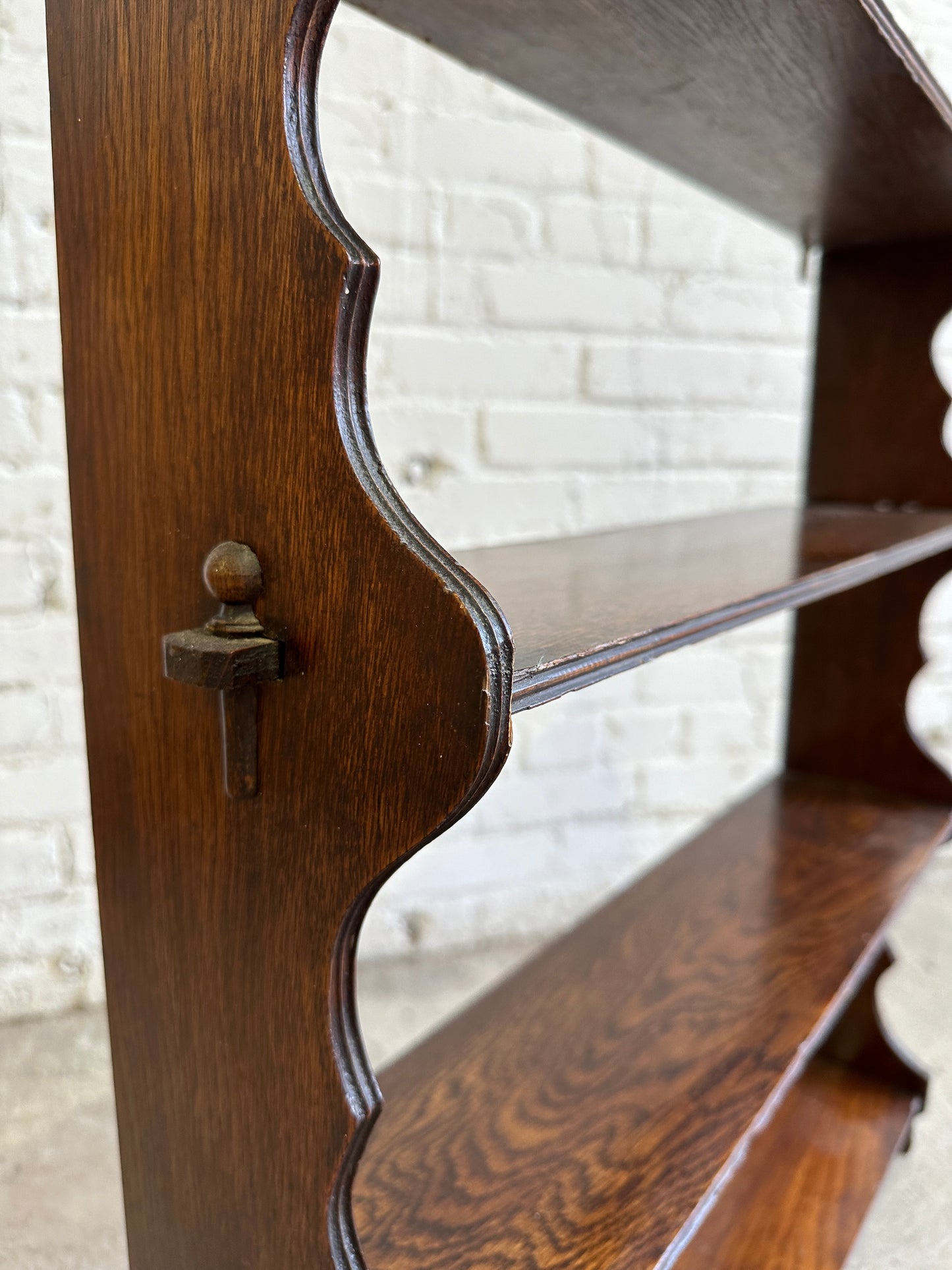 Antique English Oak Shelf c. 1900