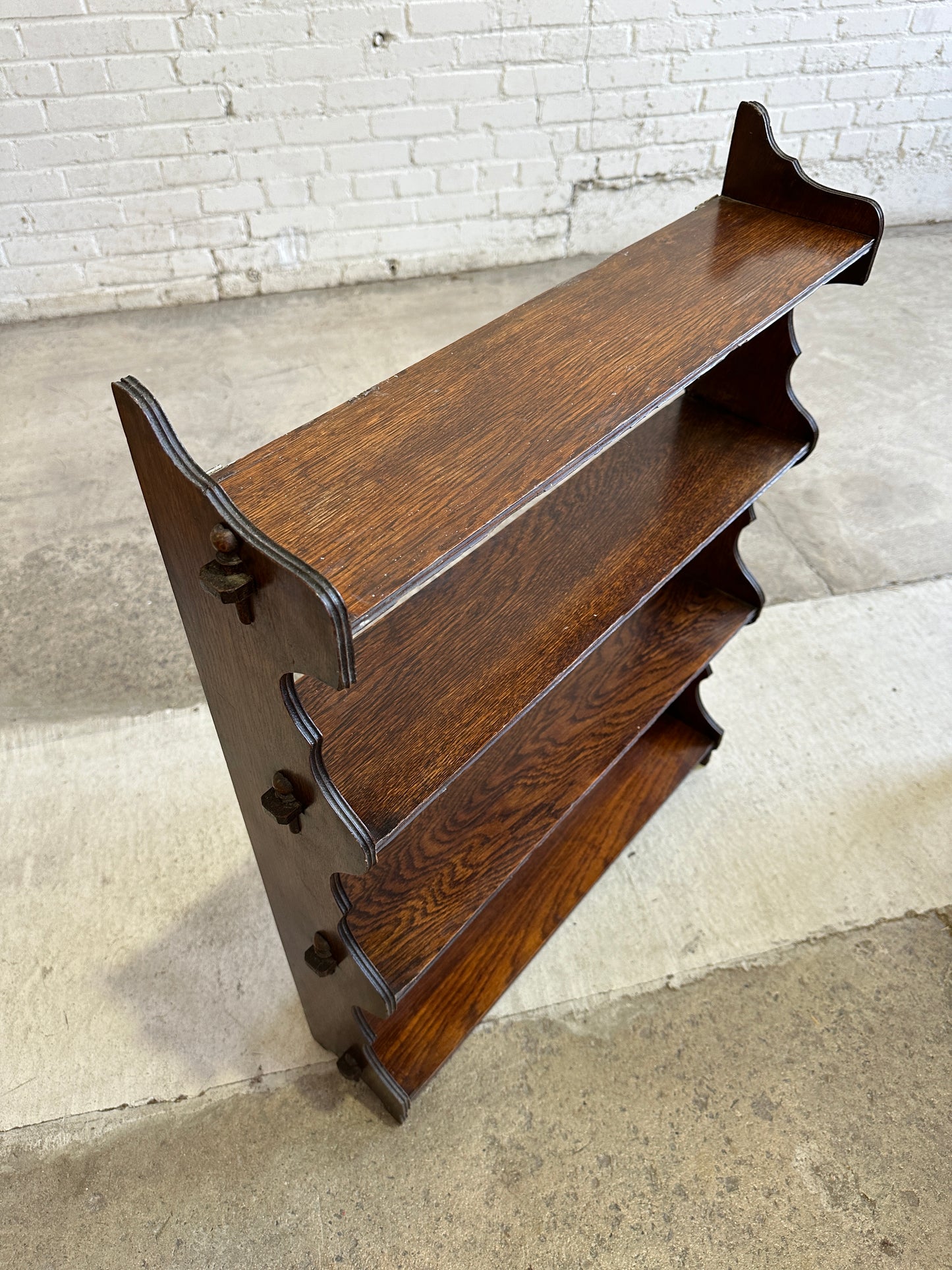 Antique English Oak Shelf c. 1900