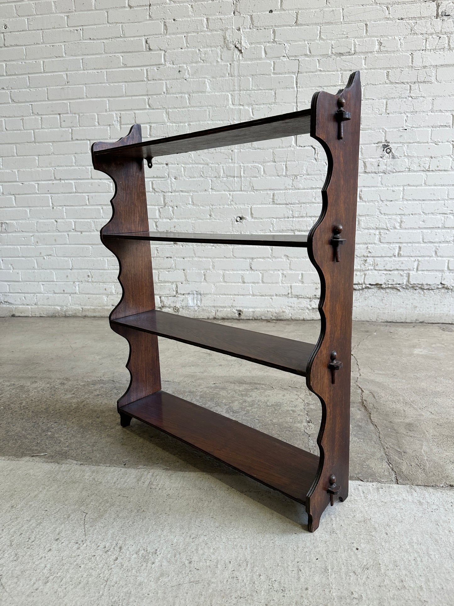 Antique English Oak Shelf c. 1900