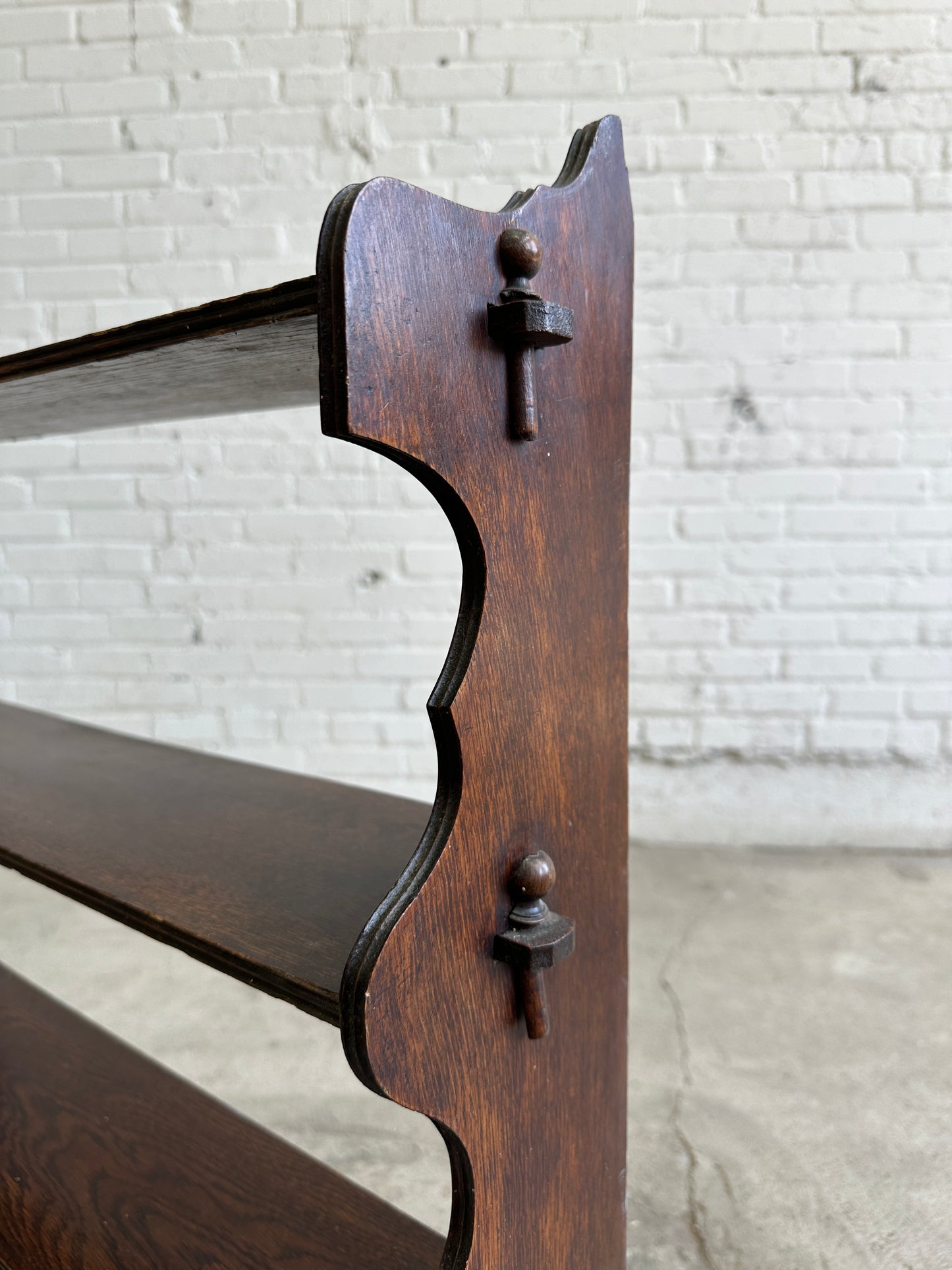 Antique English Oak Shelf c. 1900