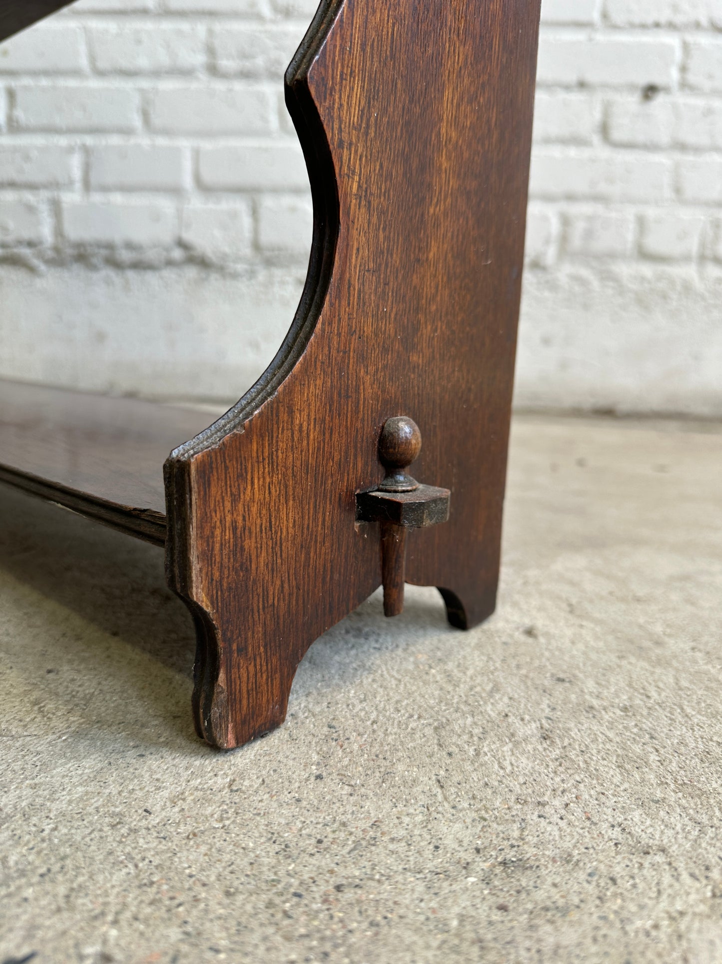 Antique English Oak Shelf c. 1900