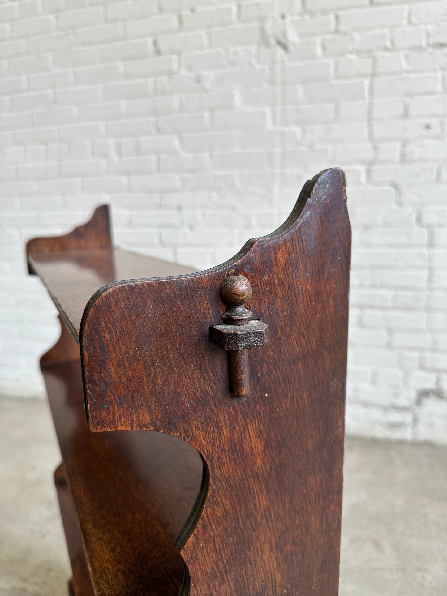 Antique English Oak Shelf c. 1900