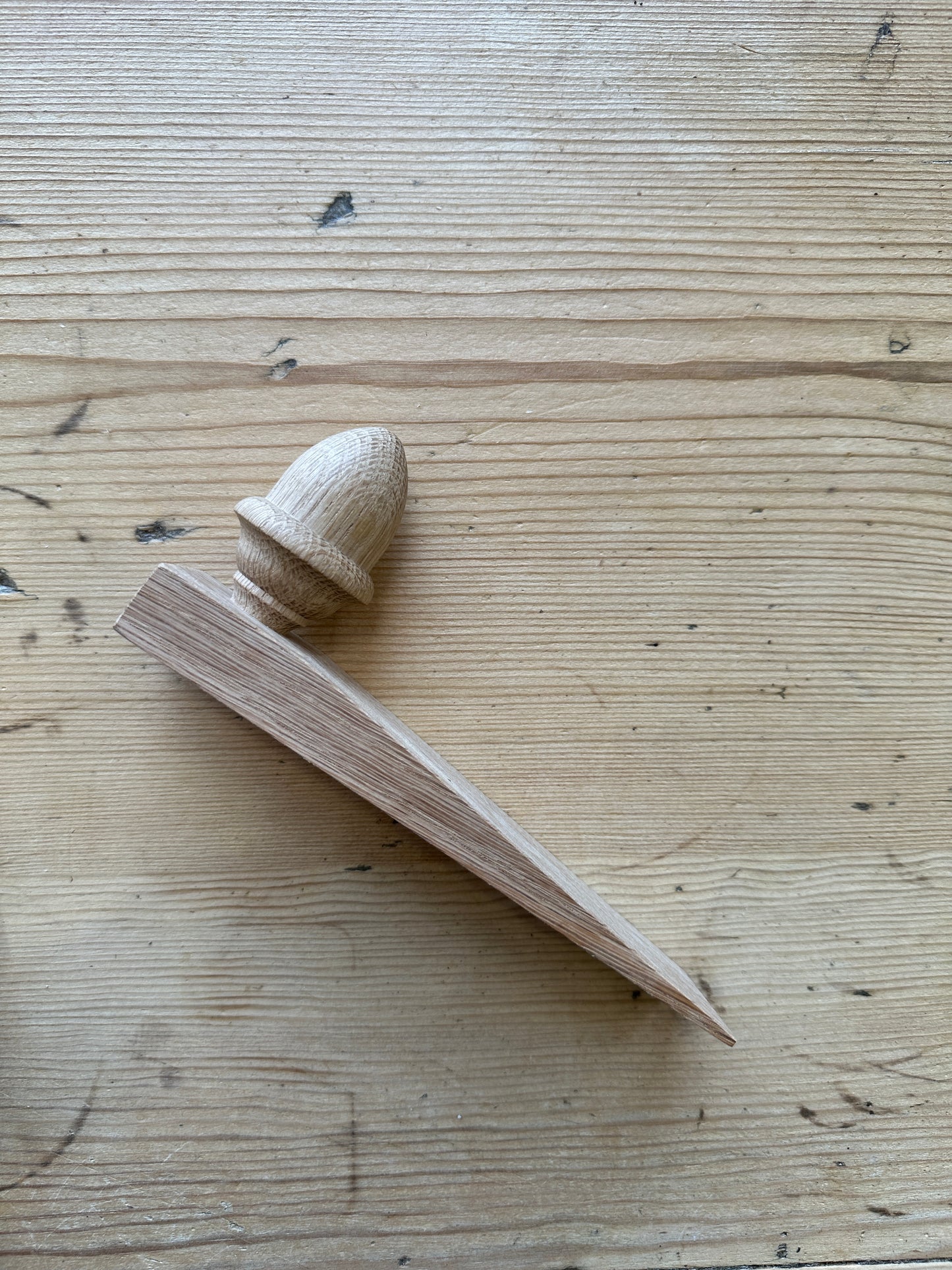 Acorn Oak Wedge Door Stoppers