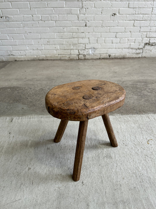 Antique French Milking Stool, c. 1900