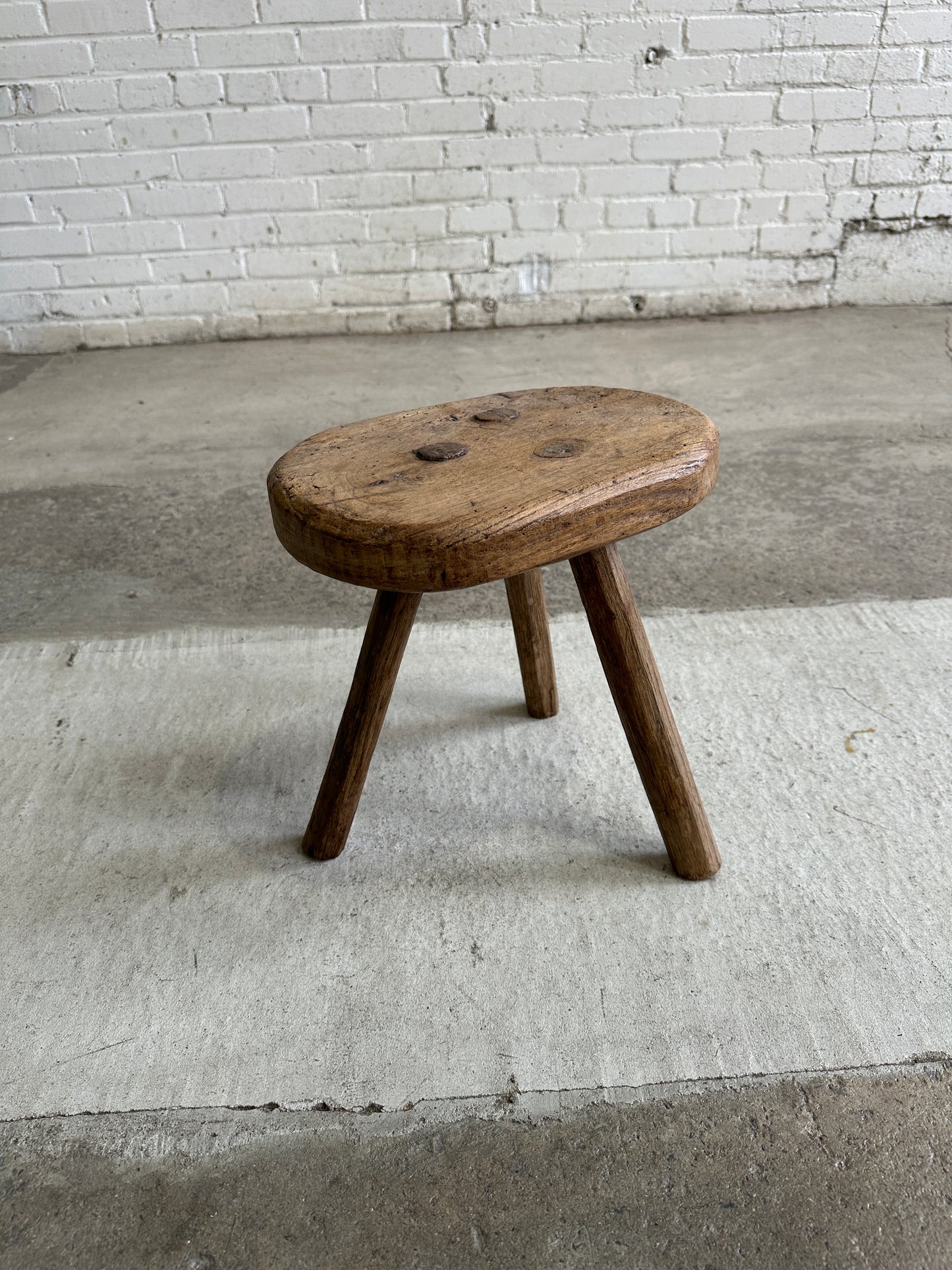 Antique French Milking Stool, c. 1900