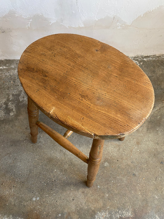 Antique English Oval Stool c. 1880