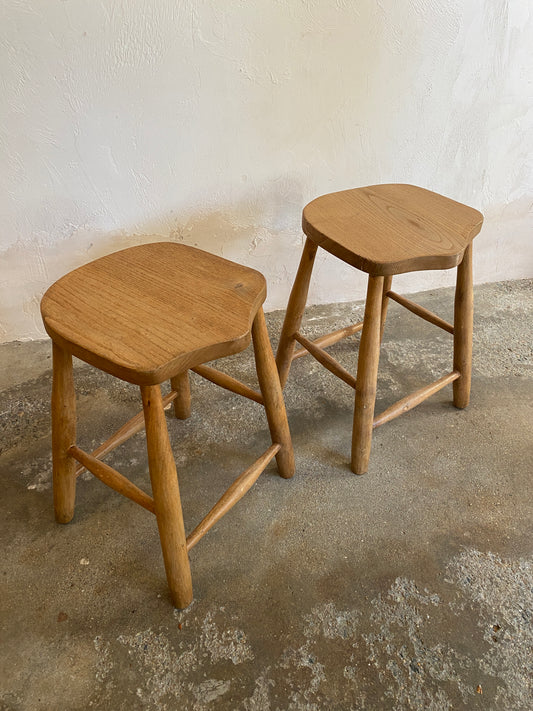 Antique English Pair of Stools c. 1910