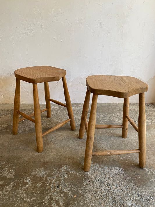 Antique English Pair of Stools c. 1910