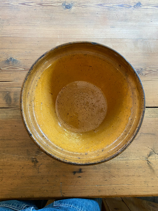 Antique French Dairy Bowl c. 1900