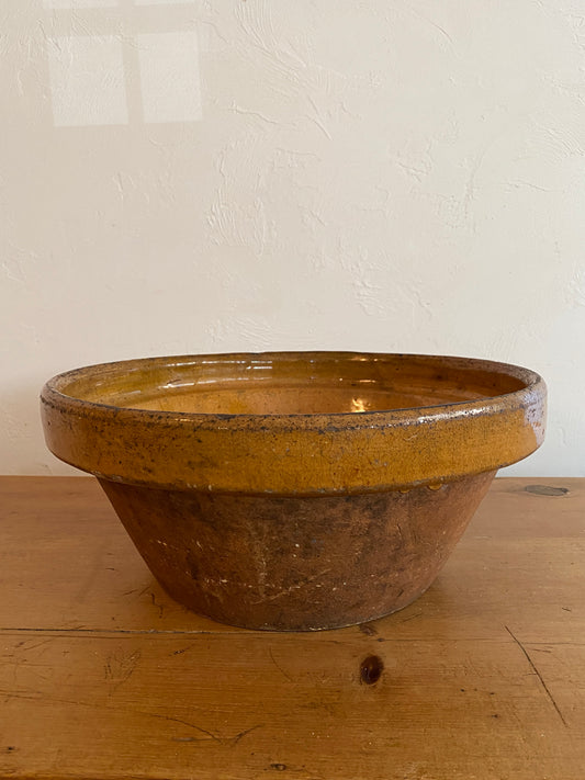 Antique French Dairy Bowl c. 1900