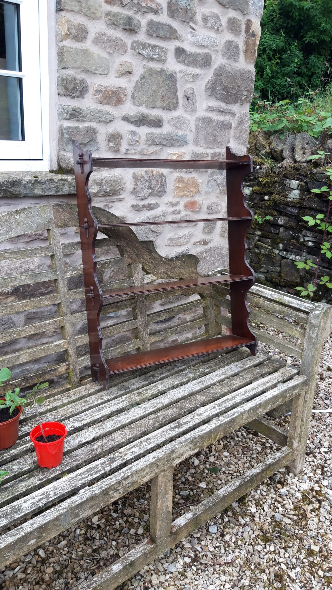 Antique English Oak Shelf c. 1900