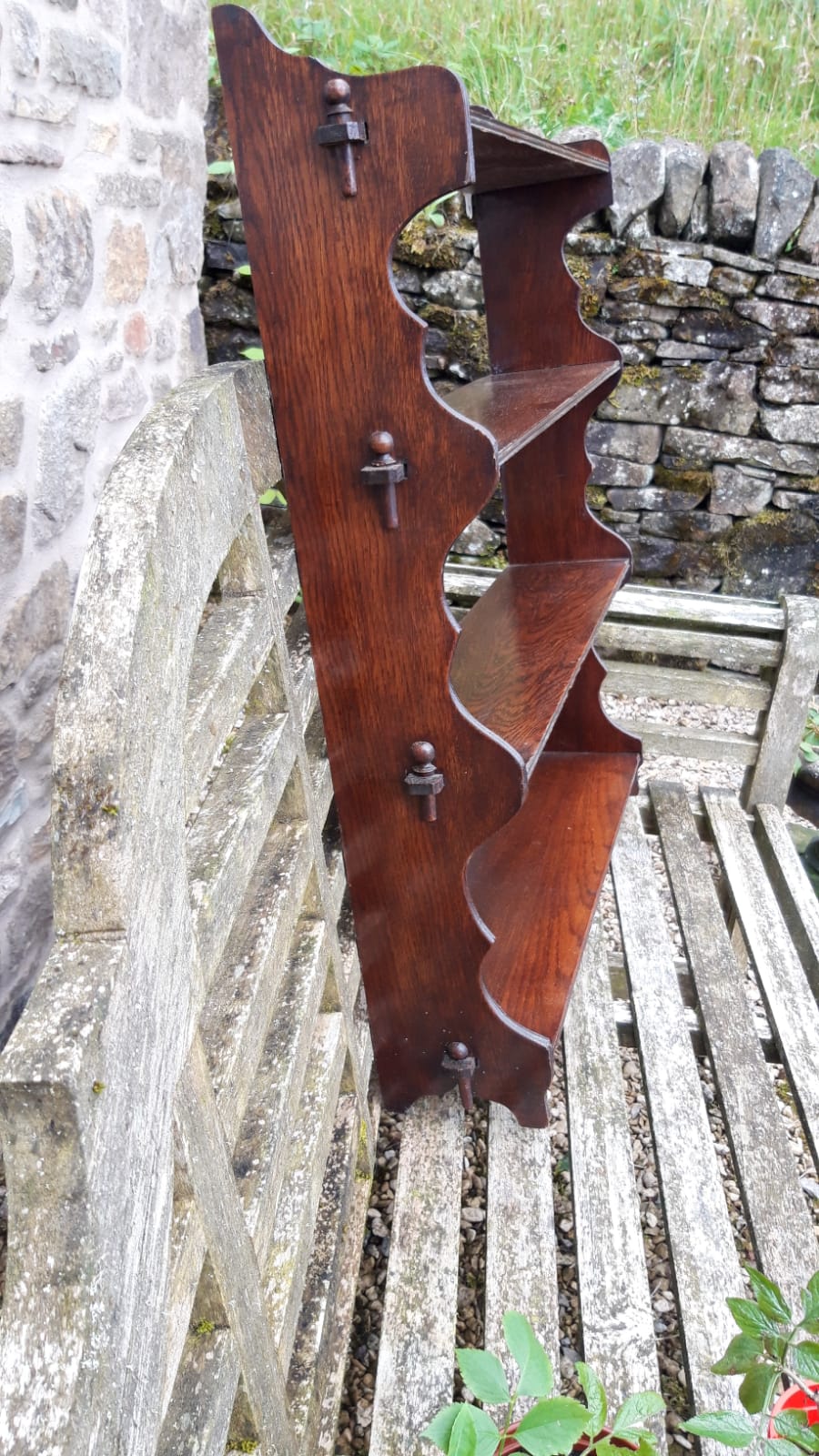 Antique English Oak Shelf c. 1900