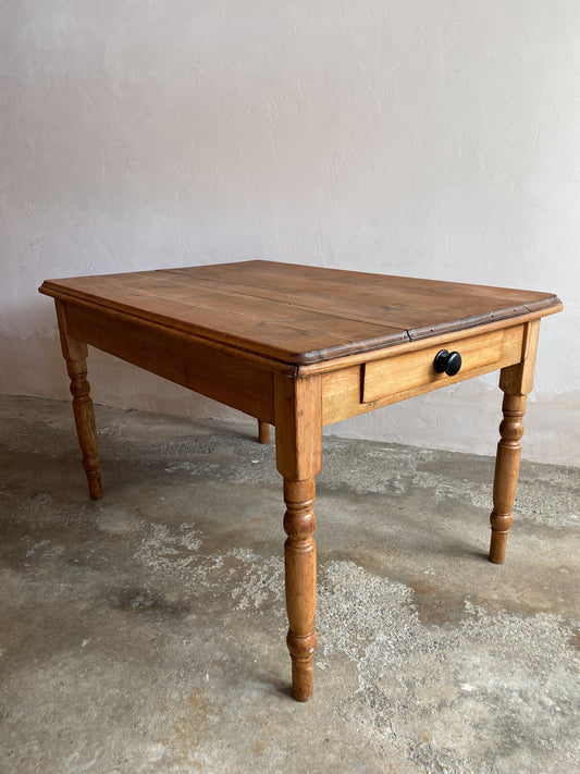 Antique Pine English Kitchen Table c. 1880