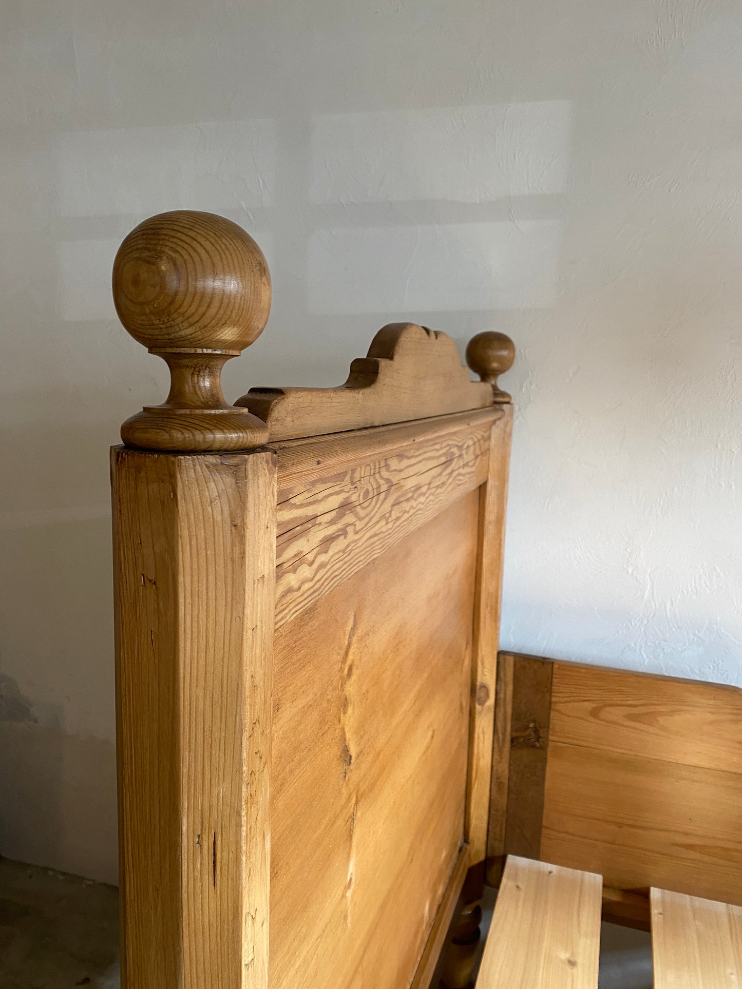 Antique European Sleigh Bed c. 1900