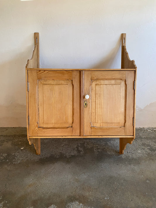 Large Antique French Wall Cupboard c. 1880