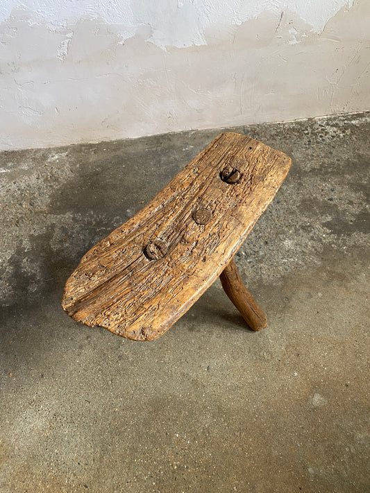 Antique French Milking Stool c. 1890