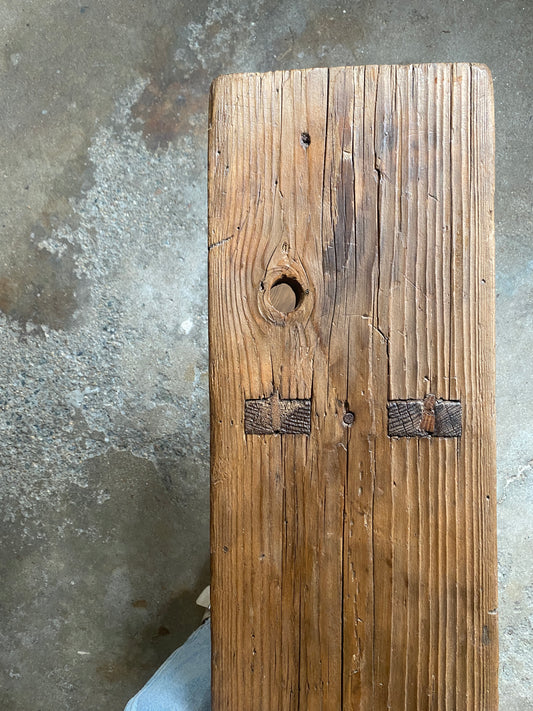 Antique Pine Bench from France c. 1900